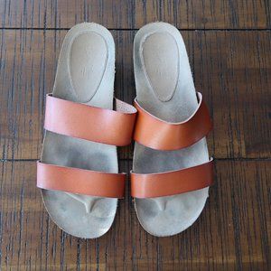 Women's Two Band Wedge Sandals